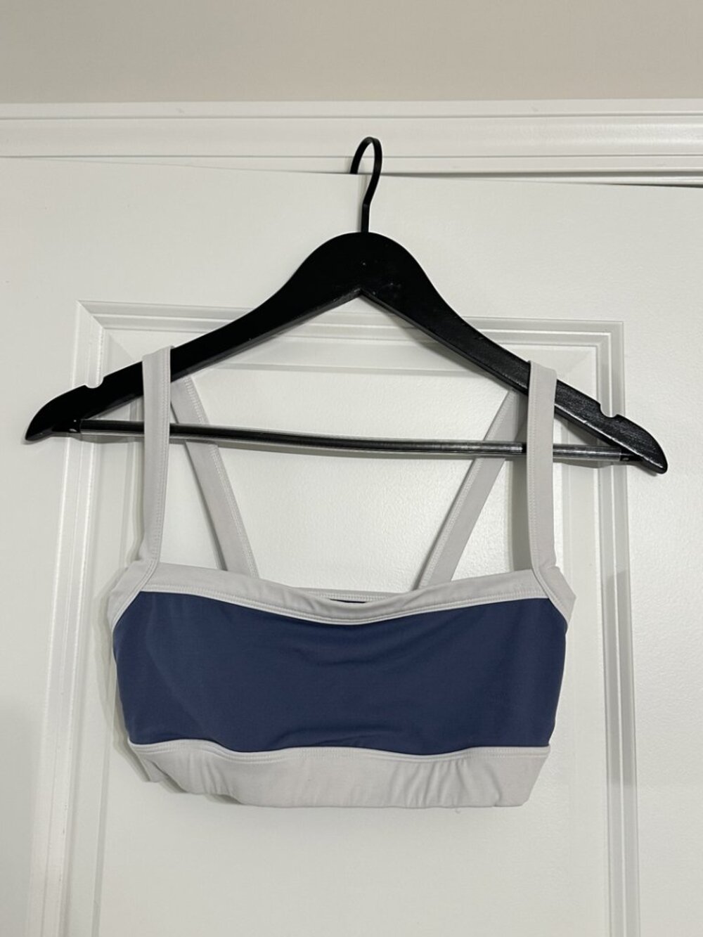 SPLITS59 Monah Rigor Bra in Steel Blue & White Size X-Small - Picture 3 of 4